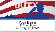 Navy Address Labels