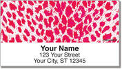 Neon Leopard Address Labels