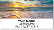 Ocean Wave Address Labels