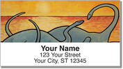 Pacific Dinosaur Address Labels