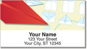 Paper Airplane Address Labels