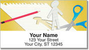 Paper Cutout Address Labels