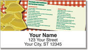 Pasta Recipe Address Labels