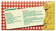 Pasta Recipe Checkbook Cover