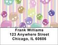 Pastel Skulls Address Labels