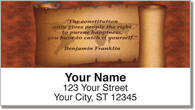 Patriotic Quote Address Labels