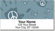 Peace & Love Address Labels