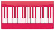 Piano Keyboard Checkbook Cover