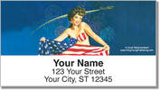 Pin Up Girl Address Labels