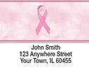 Pink Support Ribbon Address Labels