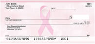 Pink Support Ribbon Personal Checks