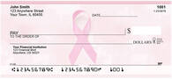 Pink Support Ribbon Personal Checks