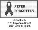 POW/MIA Never Forgotten Ribbon Address Labels