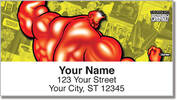 Pumped Up Pose Address Labels