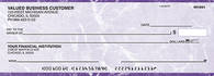 Purple Marble Business Pocket Checks