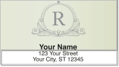 R Monogram Address Labels