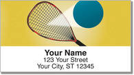 Racquetball Address Labels