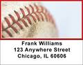 Red & White Baseball Team Address Labels