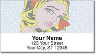 Retro Art Address Labels