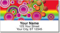 Retro Bullseye Address Labels