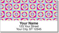 Retro Pattern Address Labels