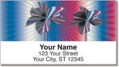 Retro Pinwheel Address Labels