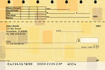 Retro Square Top Stub Personal Checks