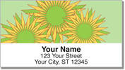 Retro Sunflower Address Labels