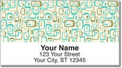 Retro Wallpaper Address Labels