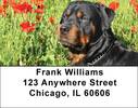 Rottweiler Address Labels