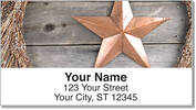 Rustic Star Address Labels