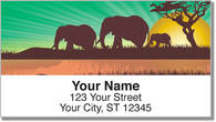Safari at Sunset Address Labels