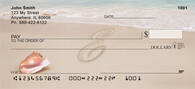 Sand Written Monogram E Personal Checks