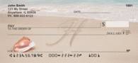 Sand Written Monogram H Personal Checks