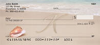 Sand Written Monogram K Personal Checks