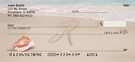 Sand Written Monogram R Personal Checks
