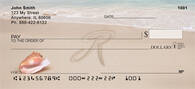 Sand Written Monogram R Personal Checks