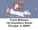 Santa's on the Way Address Labels by Lorrie Weber