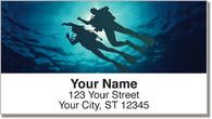 Scuba Diving Address Labels