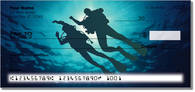 Dive into the deep blue sea with personal checks designed for scuba enthusiasts! Click to check them out!