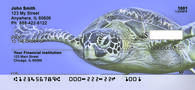 Sea Turtles Under Water Personal Checks