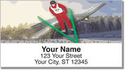 Ski Jumper Address Labels