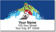 Ski & Snowboard Address Labels