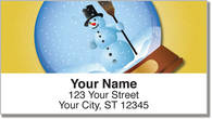 Snow Globe Address Labels