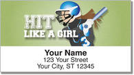 Softball Address Labels