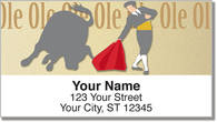 Spanish Bullfight Address Labels