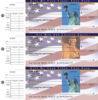 Stars & Stripes Desk Set Checks - 1 Box - Duplicates