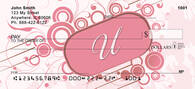 Stylish Monogram U Personal Checks