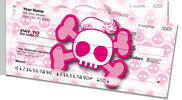 Stylish Skull Side Tear Checks
