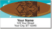 Surfboard Address Labels